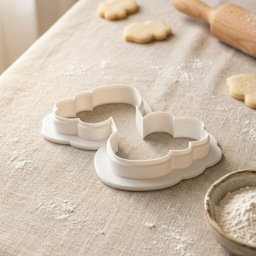 Kayak Paddle Splash Cookie Cutter, 3D Printed Birthday Party Cutter