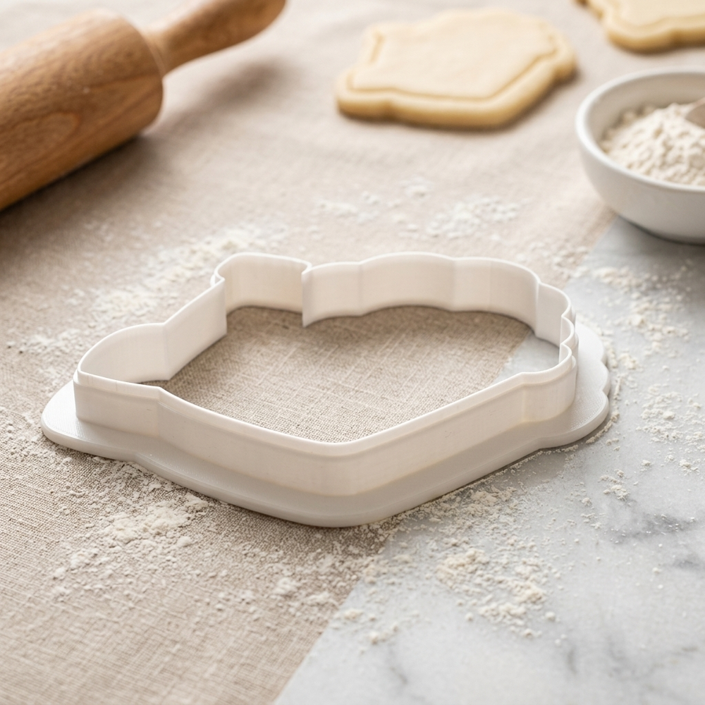 Beach Pail Shells Cookie Cutter, 3D Printed Birthday Party Cutter