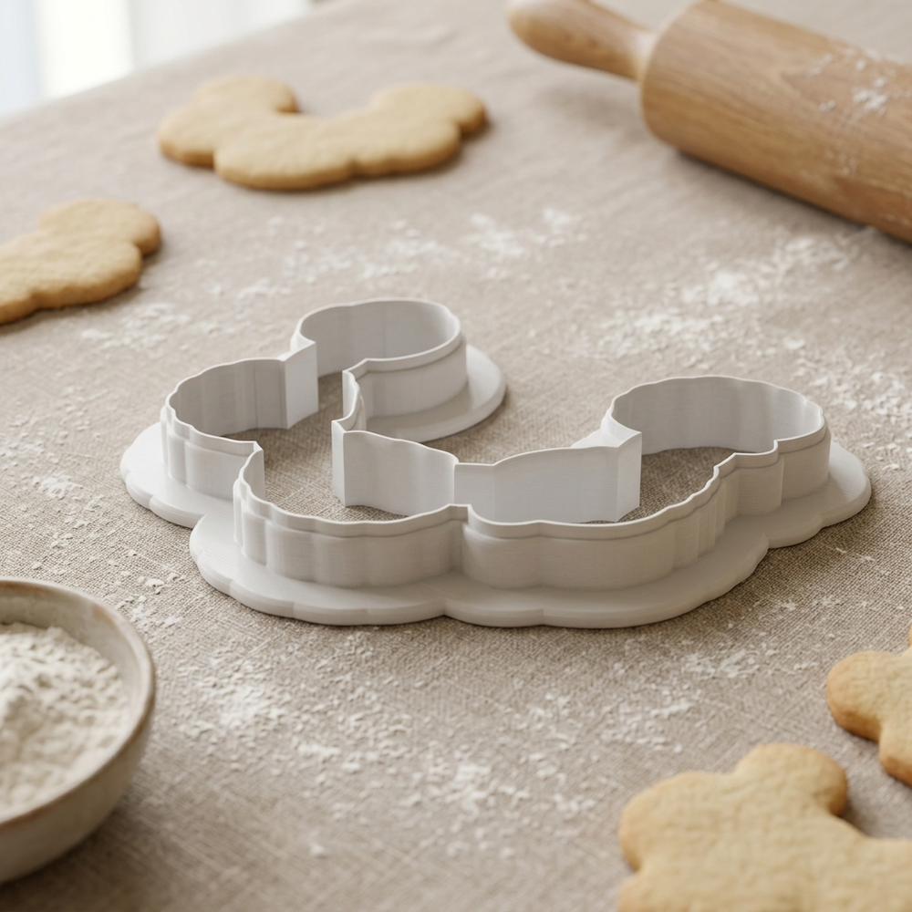 Seashell Garland Cookie Cutter, 3D Printed Wedding Cutter