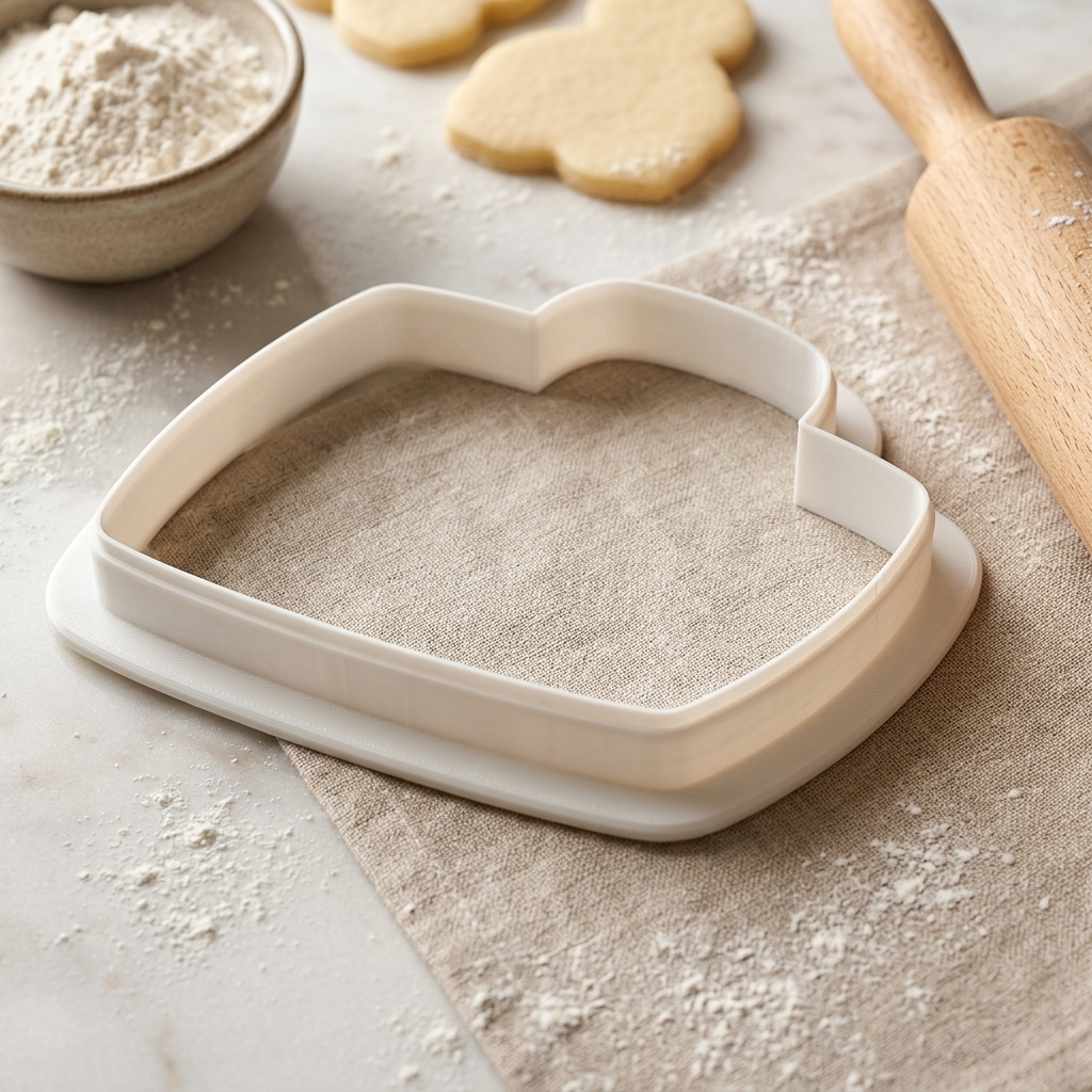 Suitcase Sticker Stack Cookie Cutter, 3D Printed Wedding Cutter