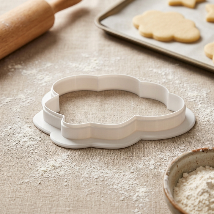 Chef Hat Whisk Cookie Cutter, 3D Printed Food Theme Cutter