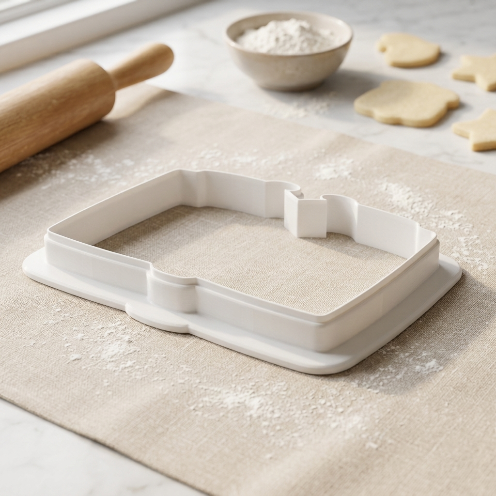Reading Glasses Book Cookie Cutter, 3D Printed Food Theme Cutter
