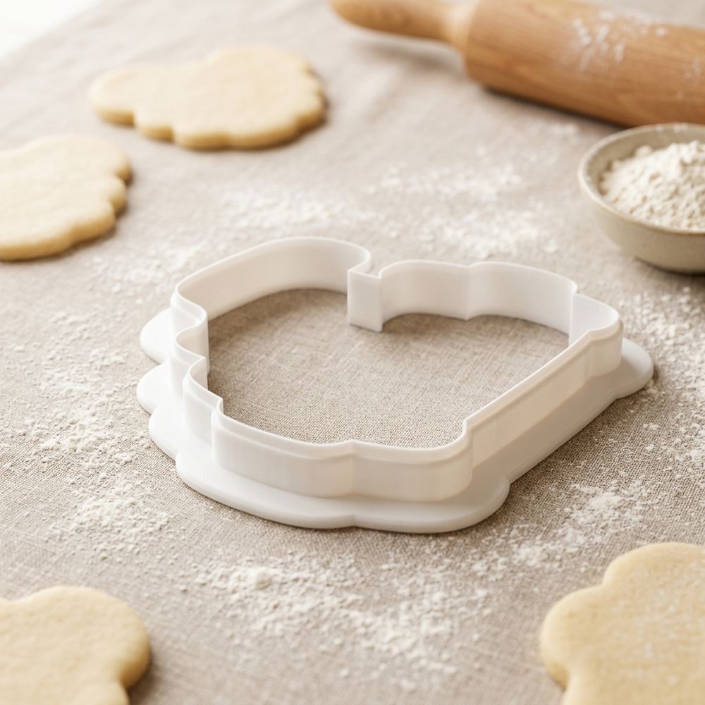 Camera Film Roll Cookie Cutter, 3D Printed Cutter for Fondant