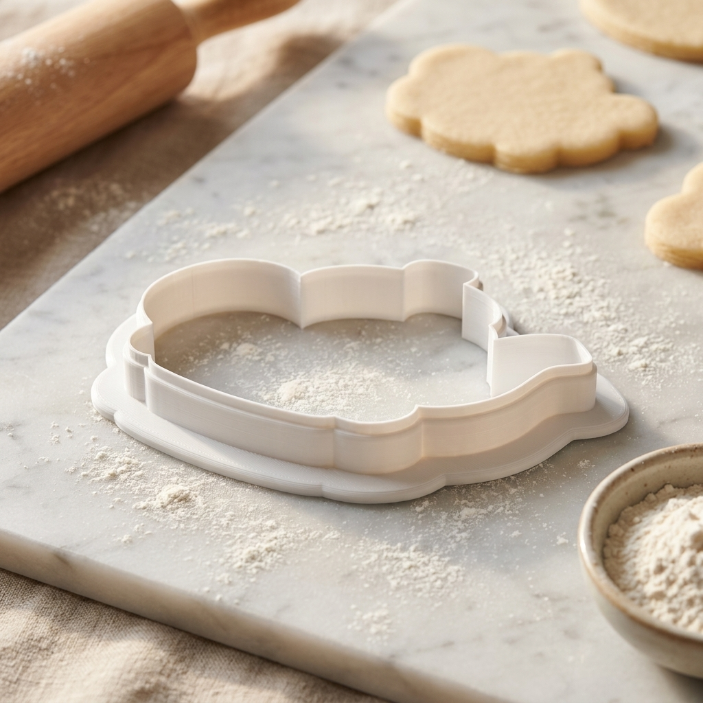 Cottagecore Teapot House Cookie Cutter, 3D Printed Birthday Party Cutter