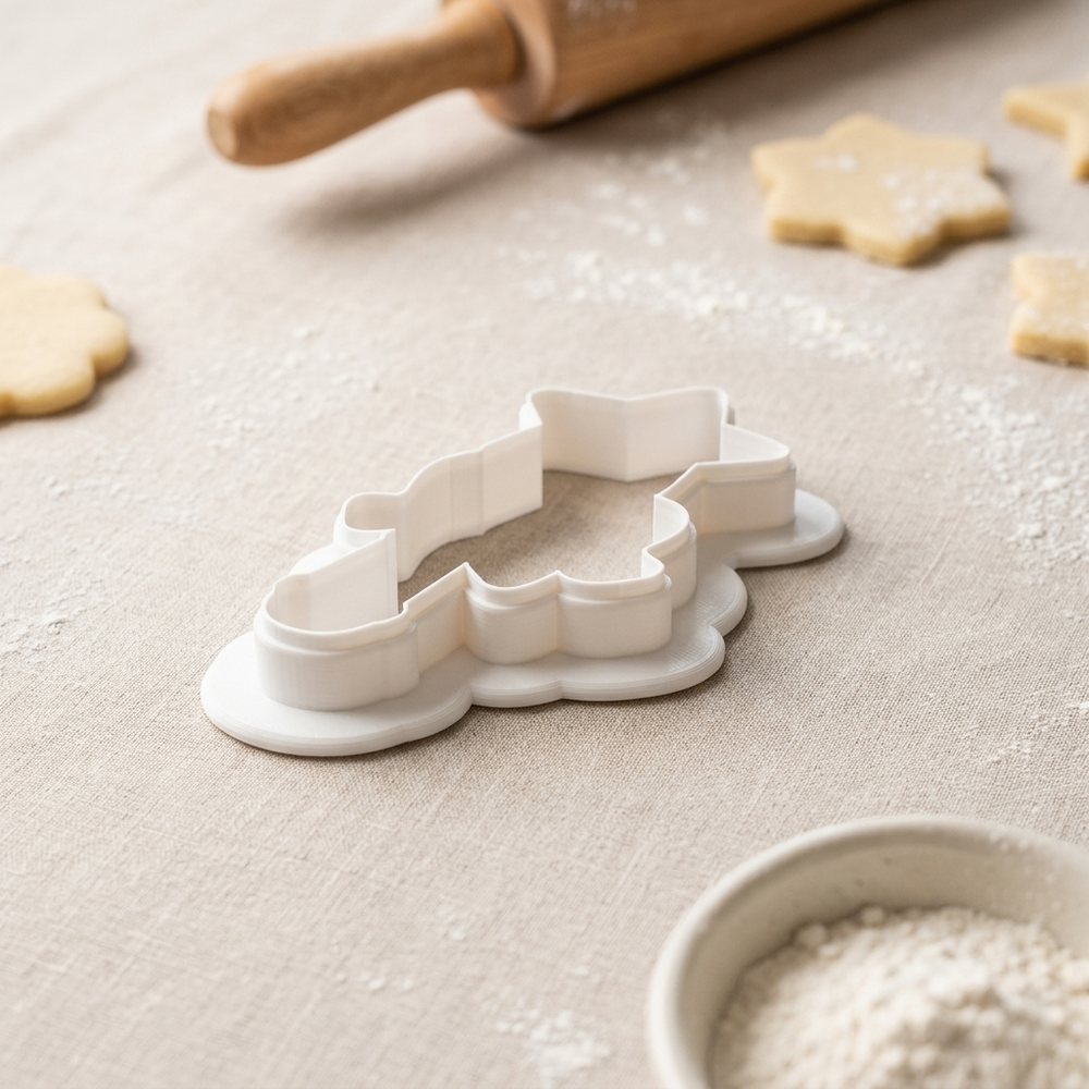 Star Wand Cookie Cutter, 3D Printed Birthday Party Cutter