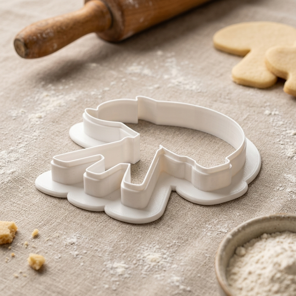 Astronomy Telescope Moon Cookie Cutter, 3D Printed STEM Theme Cutter
