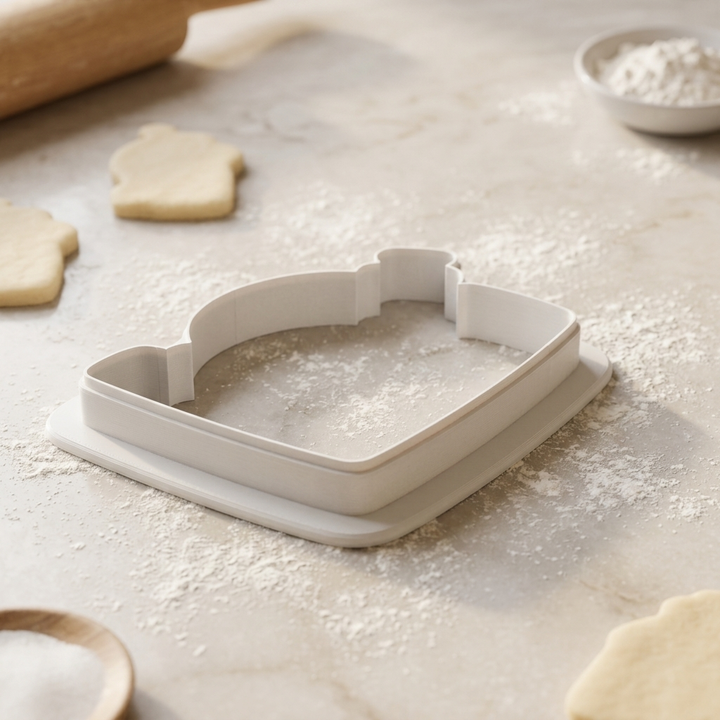 Microscope Slide Cookie Cutter, 3D Printed STEM Theme Cutter