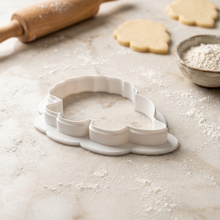 Triceratops Dinosaur Cookie Cutter, 3D Printed Birthday Party Cutter