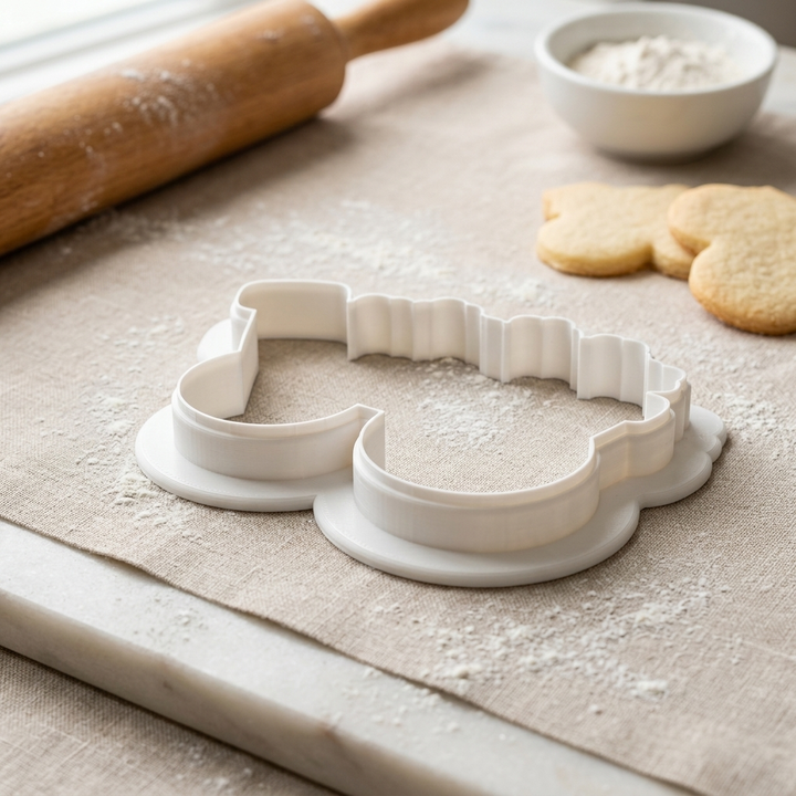 Carrot Patch Wagon Cookie Cutter, 3D Printed Easter Cutter