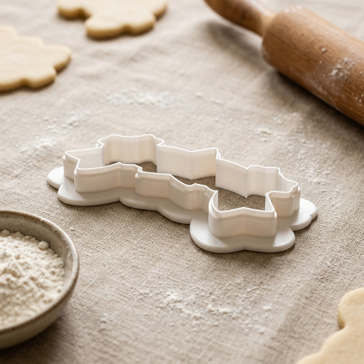 Juneteenth Star Garland Cookie Cutter, 3D Printed Birthday Party Cutter