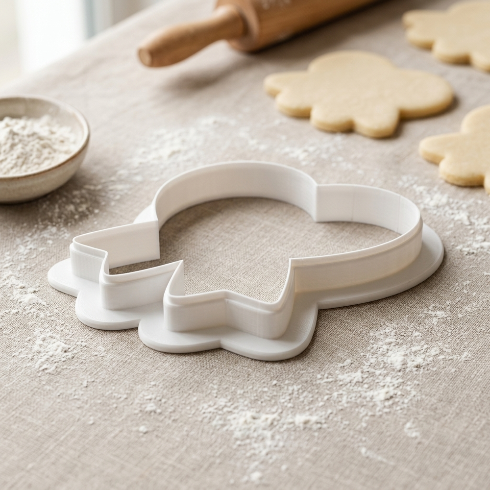 Pride Rainbow Heart Badge Cookie Cutter, 3D Printed Birthday Party Cutter