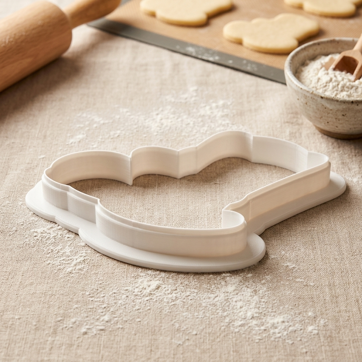 Grandparents Day Rocking Chair Heart Cookie Cutter, 3D Printed Family Gift Cutter