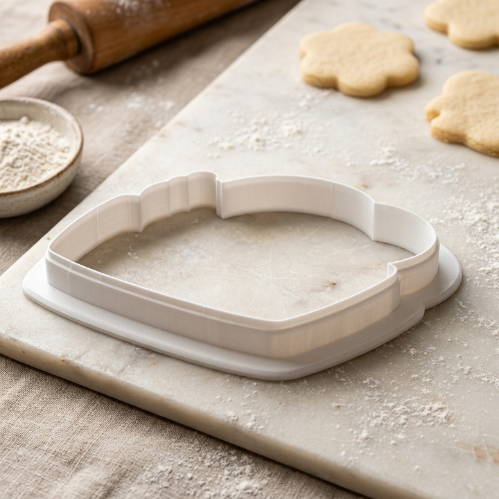 Diaper Caddy Basket Cookie Cutter, 3D Printed Baby Shower Cutter