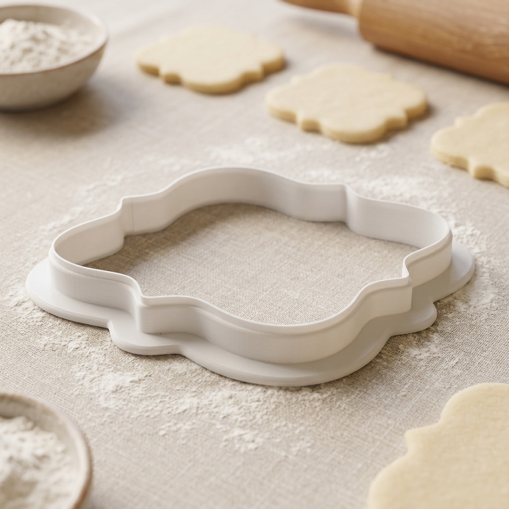 Ultrasound Frame Cookie Cutter, 3D Printed Baby Shower Cutter