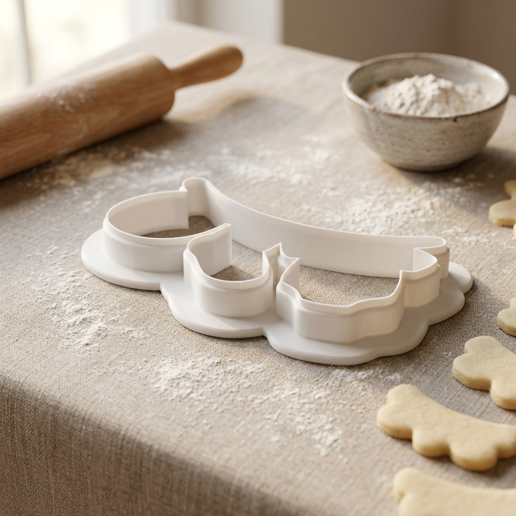 Baby Clothesline Cookie Cutter, 3D Printed Baby Shower Cutter