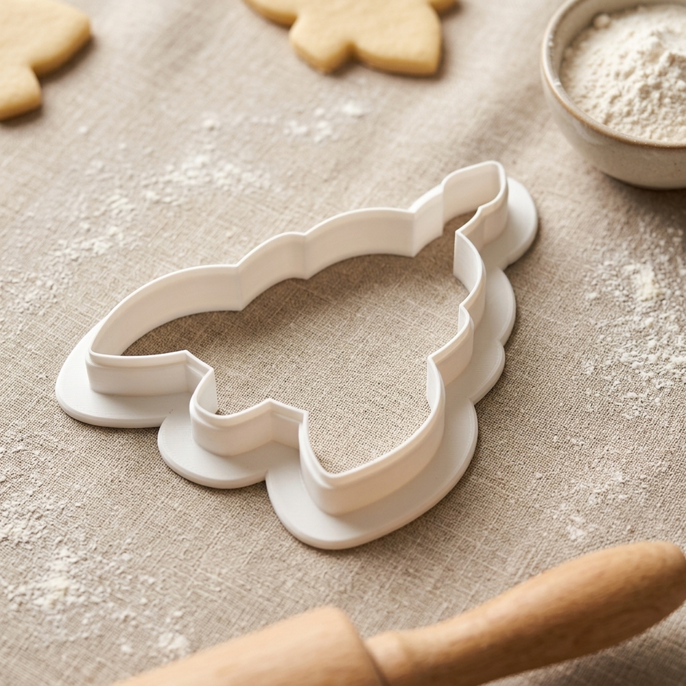Space Rocket Birthday Cake Cookie Cutter, 3D Printed Birthday Party Cutter