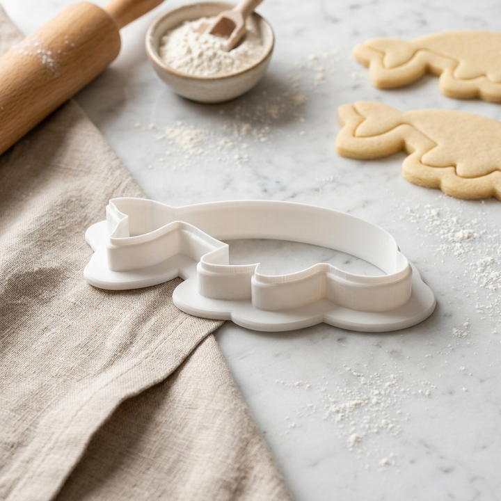 Dugong Cookie Cutter, 3D Printed Animals Cutter