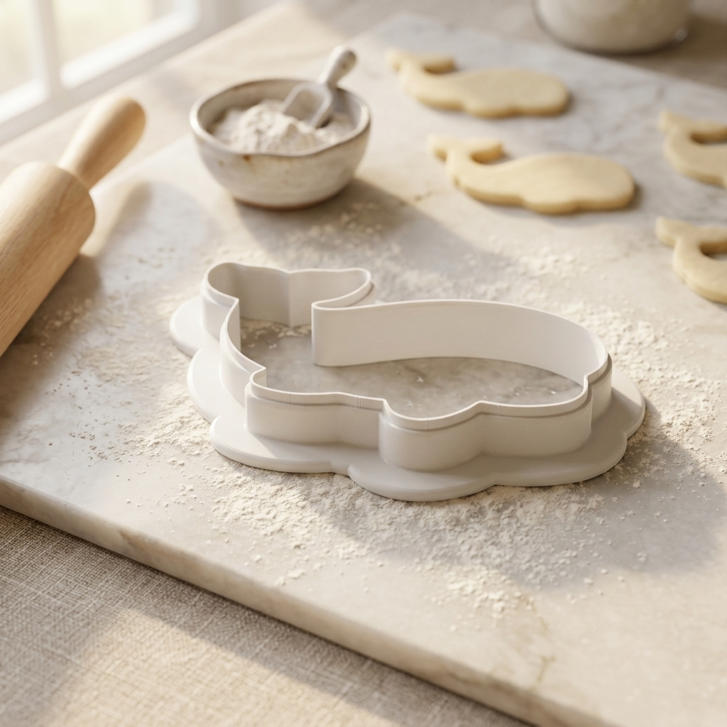 Beluga Whale Cookie Cutter, 3D Printed Christmas Cutter