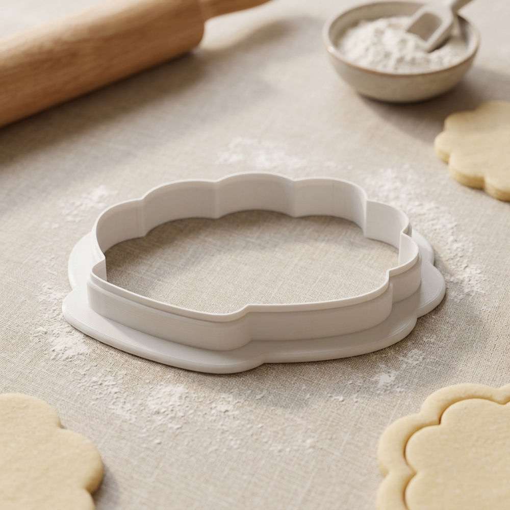 Madeleine Cookie Cutter, 3D Printed Wedding Cutter