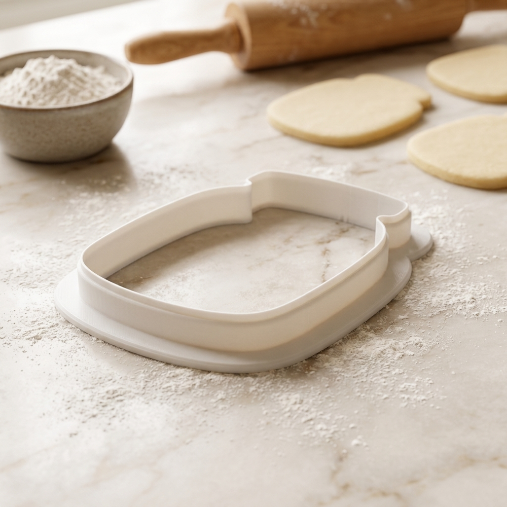 Pickle Jar Cookie Cutter, 3D Printed Food Theme Cutter