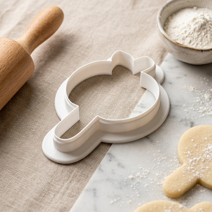 Candied Apple Cookie Cutter, 3D Printed Thanksgiving Cutter