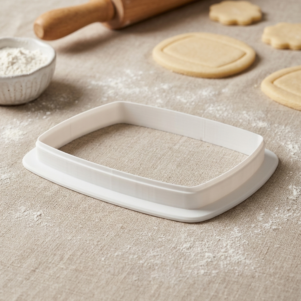 Focaccia Bread Cookie Cutter, 3D Printed Food Theme Cutter