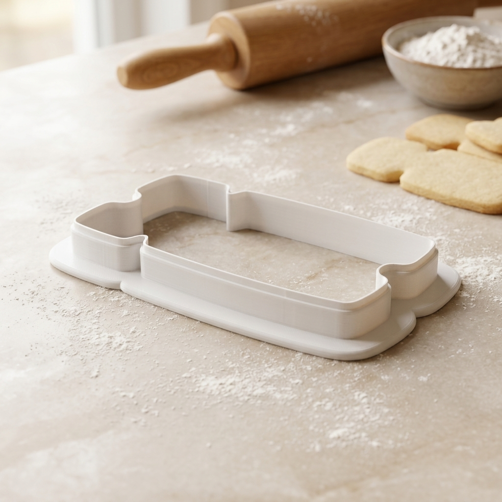 Airport Boarding Pass Plaque Cookie Cutter, 3D Printed Wedding Cutter