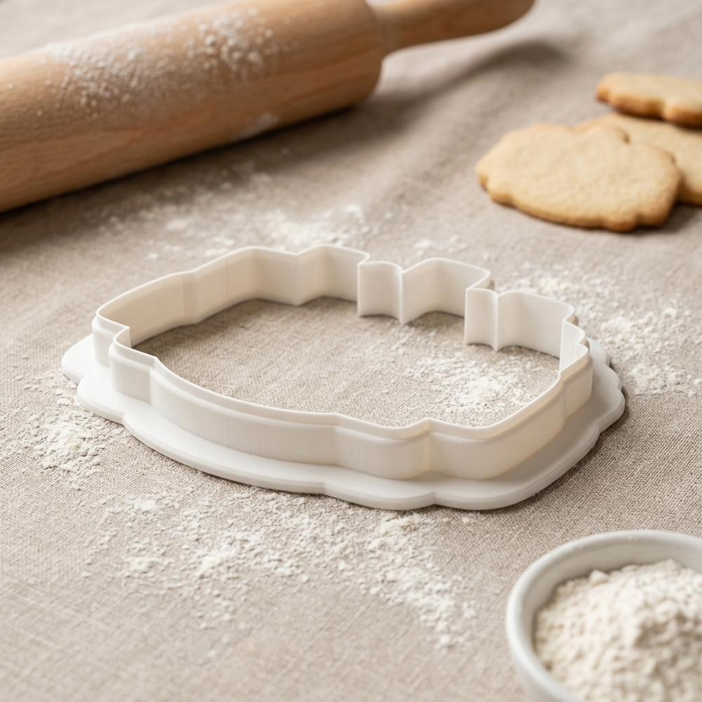 City Skyline Plaque Cookie Cutter, 3D Printed Birthday Party Cutter