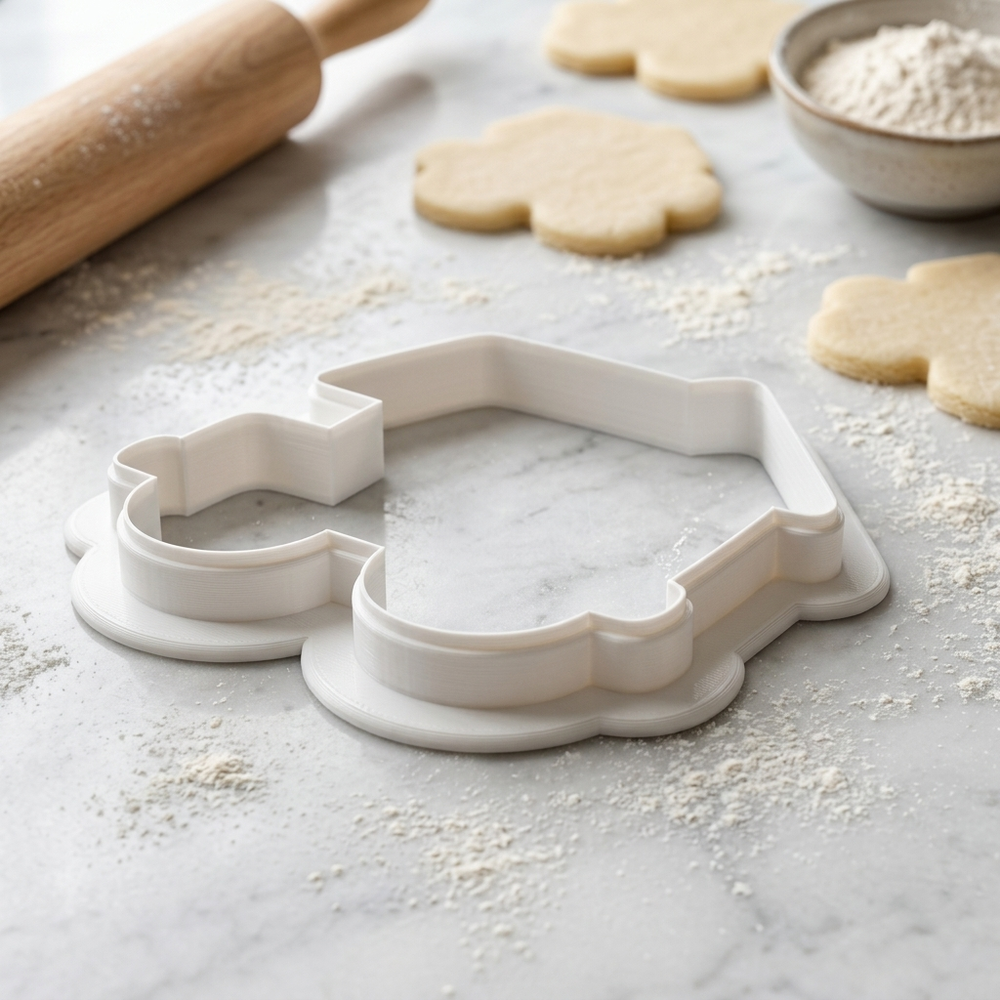Tiny House Trailer Cookie Cutter, 3D Printed Travel Theme Cutter