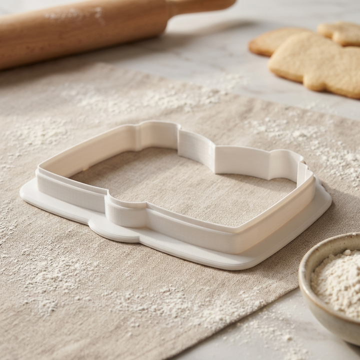 Holiday Caroling Songbook Cookie Cutter, 3D Printed South Asian Festival Cutter