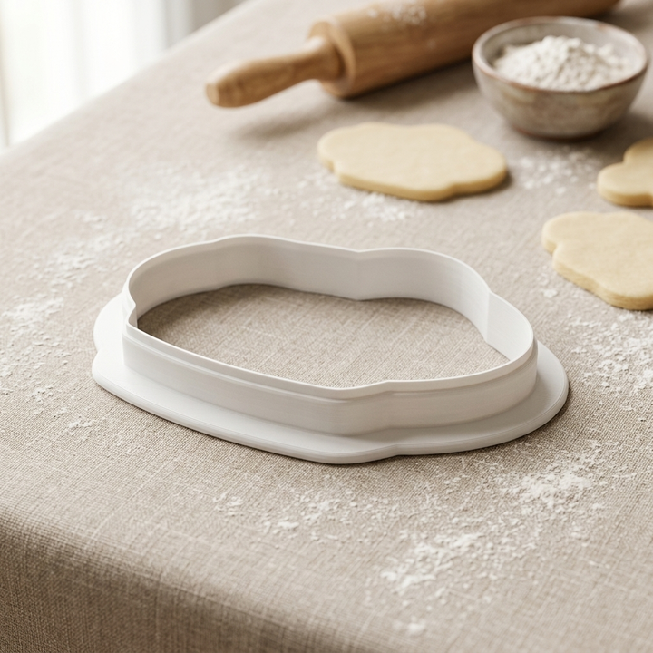 Spring Roll Plate Cookie Cutter, 3D Printed Food Theme Cutter