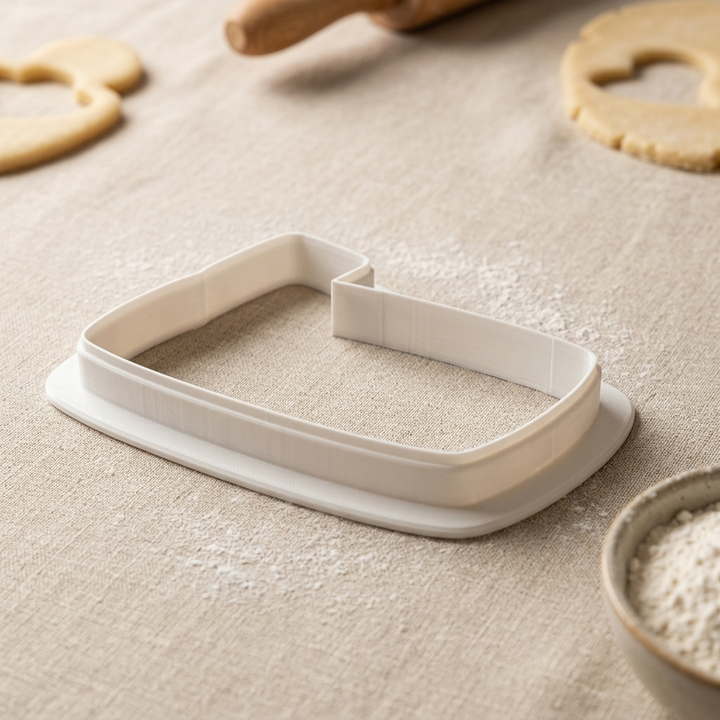 Harmonica Cookie Cutter, 3D Printed Craft Theme Cutter
