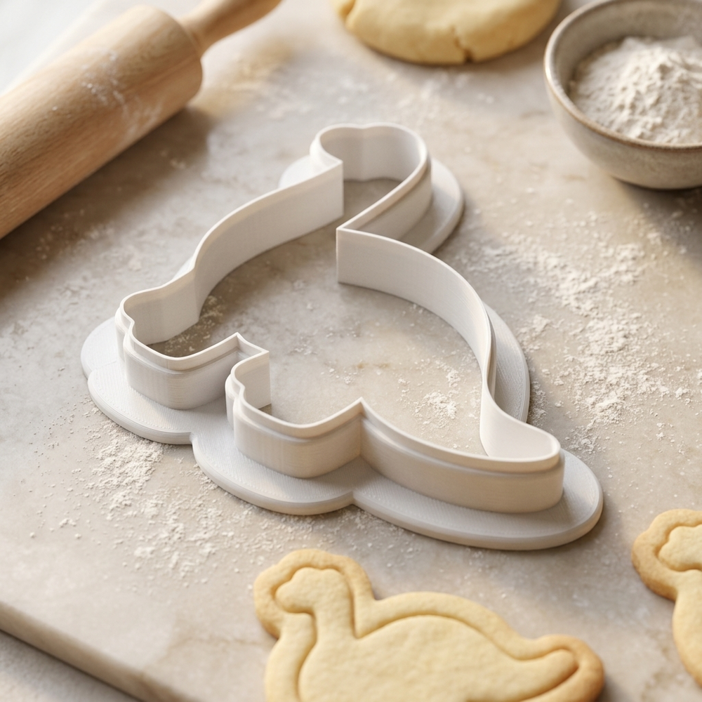 Brachiosaurus Dinosaur Cookie Cutter, 3D Printed Birthday Party Cutter