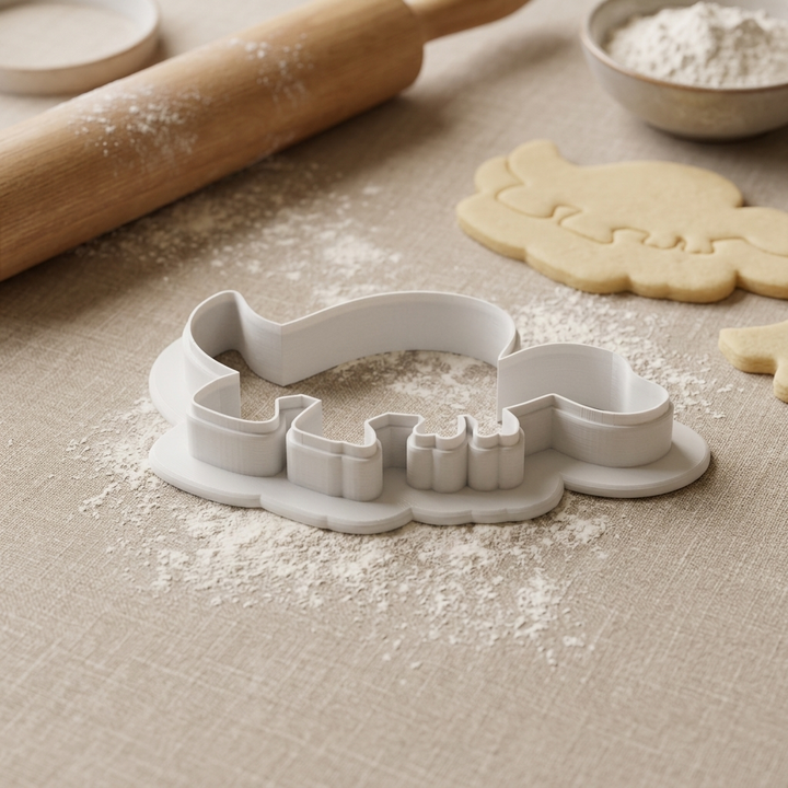 Spinosaurus Dinosaur Cookie Cutter, 3D Printed Birthday Party Cutter