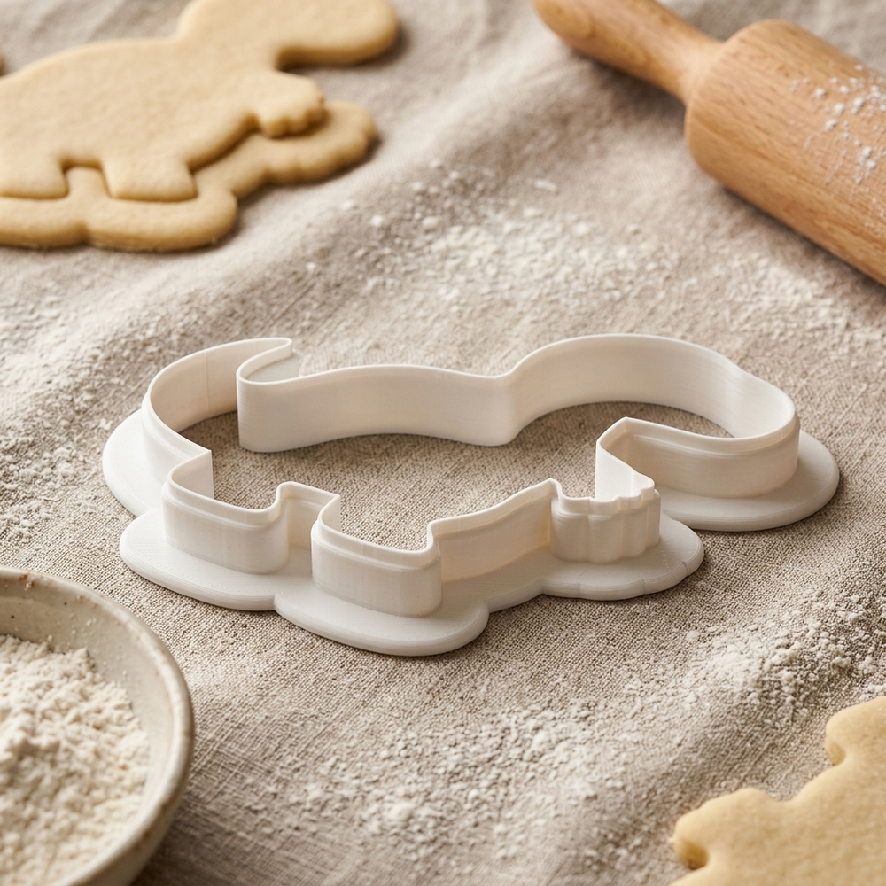 Iguanodon Dinosaur Cookie Cutter, 3D Printed Birthday Party Cutter