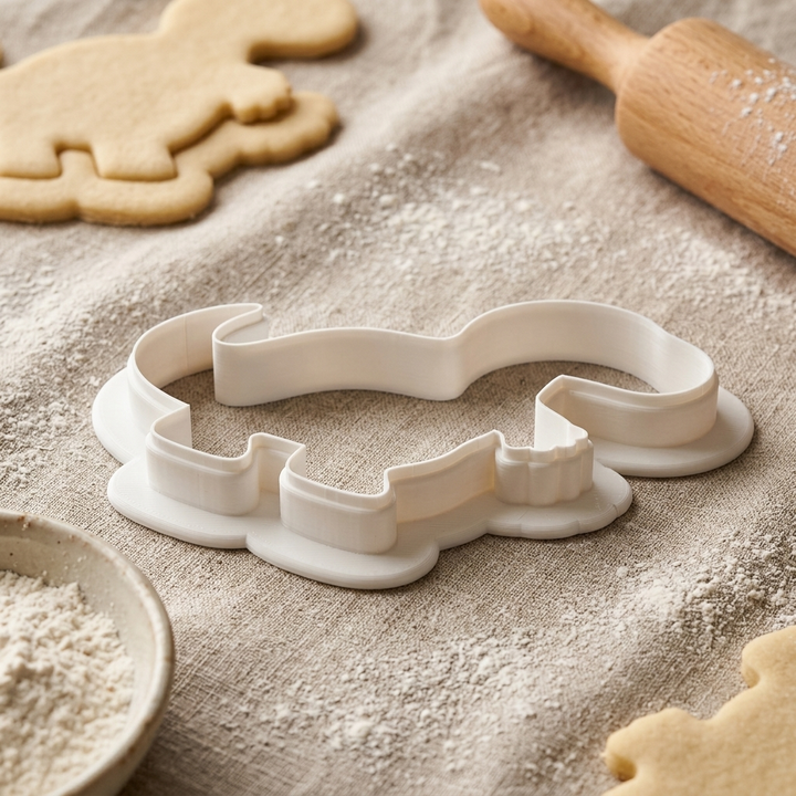 Iguanodon Dinosaur Cookie Cutter, 3D Printed Birthday Party Cutter