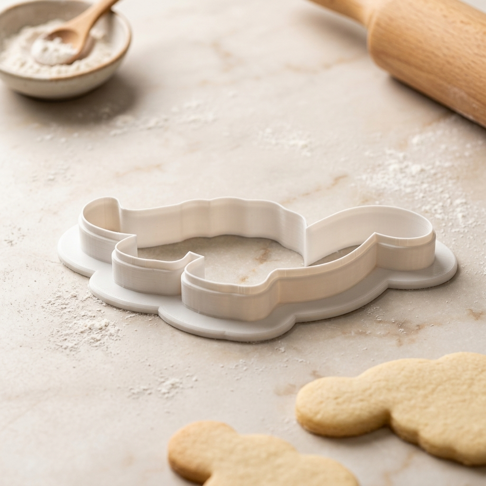 Diplodocus Dinosaur Cookie Cutter, 3D Printed Birthday Party Cutter