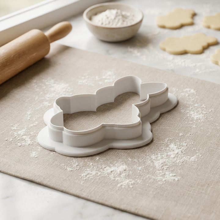 Ballerina Bunny Cookie Cutter, 3D Printed Ballet Recital Design