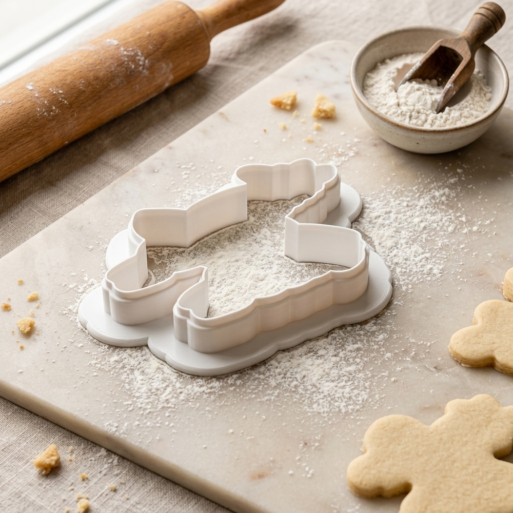 Ballerina Llama Cookie Cutter, 3D Printed Ballet Recital Design