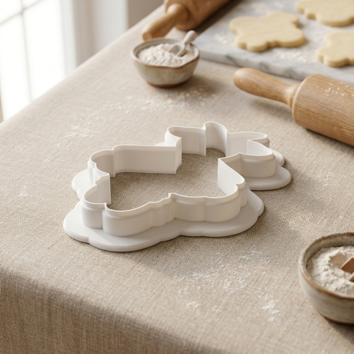 Ballerina Goat Cookie Cutter, 3D Printed Ballet Recital Design