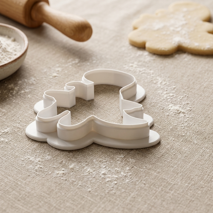 Ballerina Dinosaur Cookie Cutter, 3D Printed Dinosaur Ballet Design
