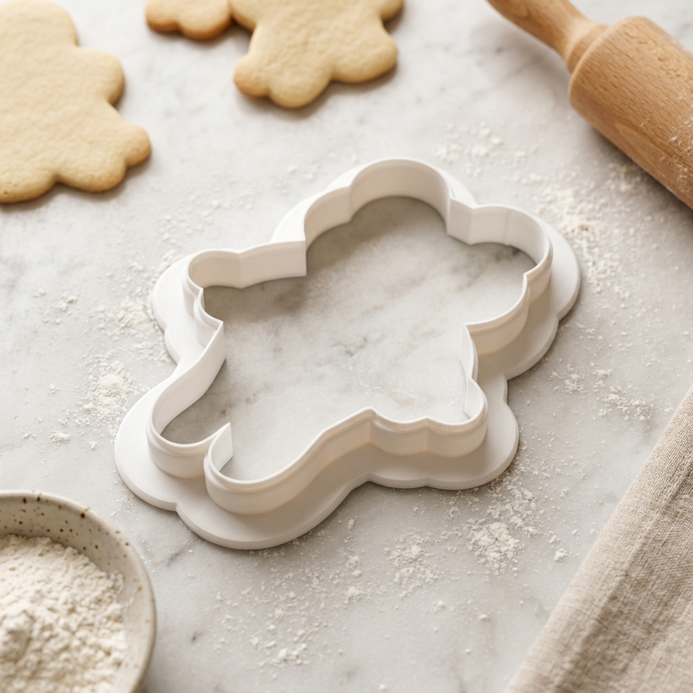 Ballerina Frog Cookie Cutter, 3D Printed Ballet Recital Design
