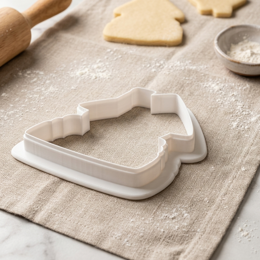 Who Lives Here Whimsical House Cookie Cutter, 3D Printed Party Design