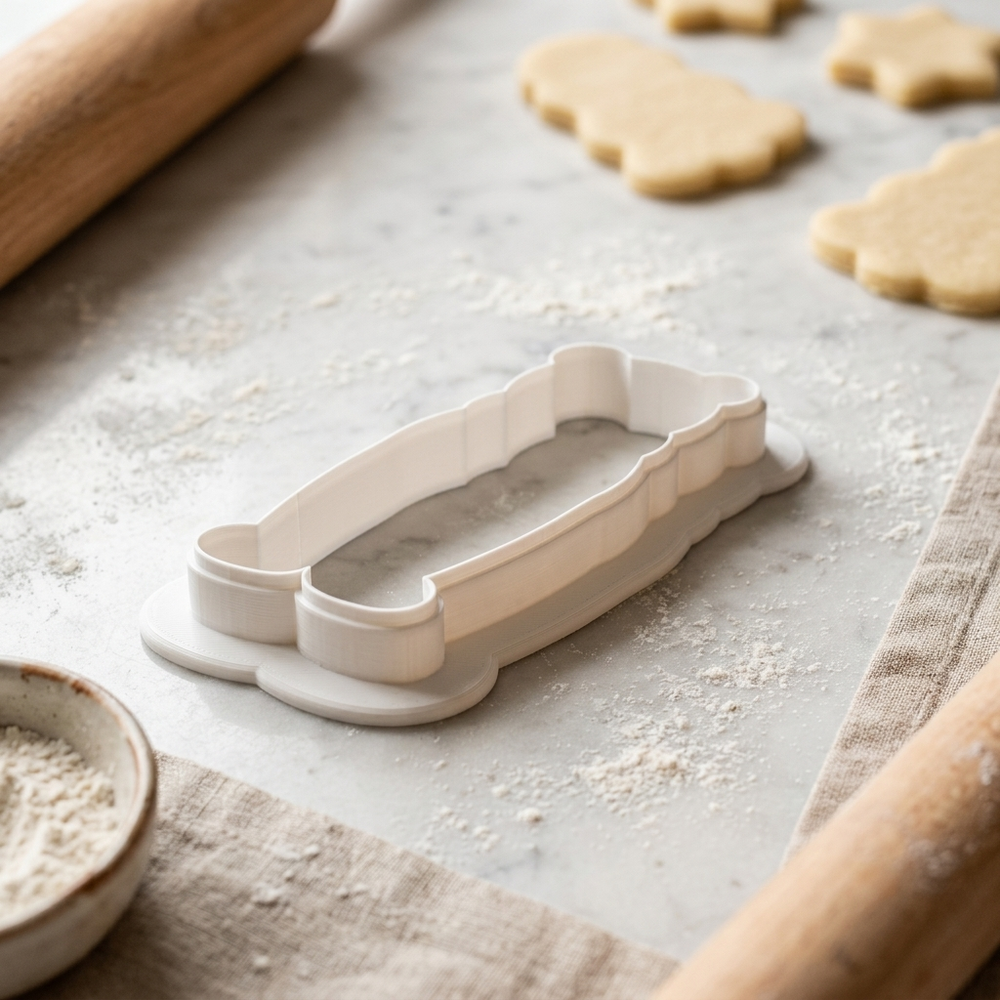 Tall Skinny Bear Cookie Cutter, 3D Printed Animal Design