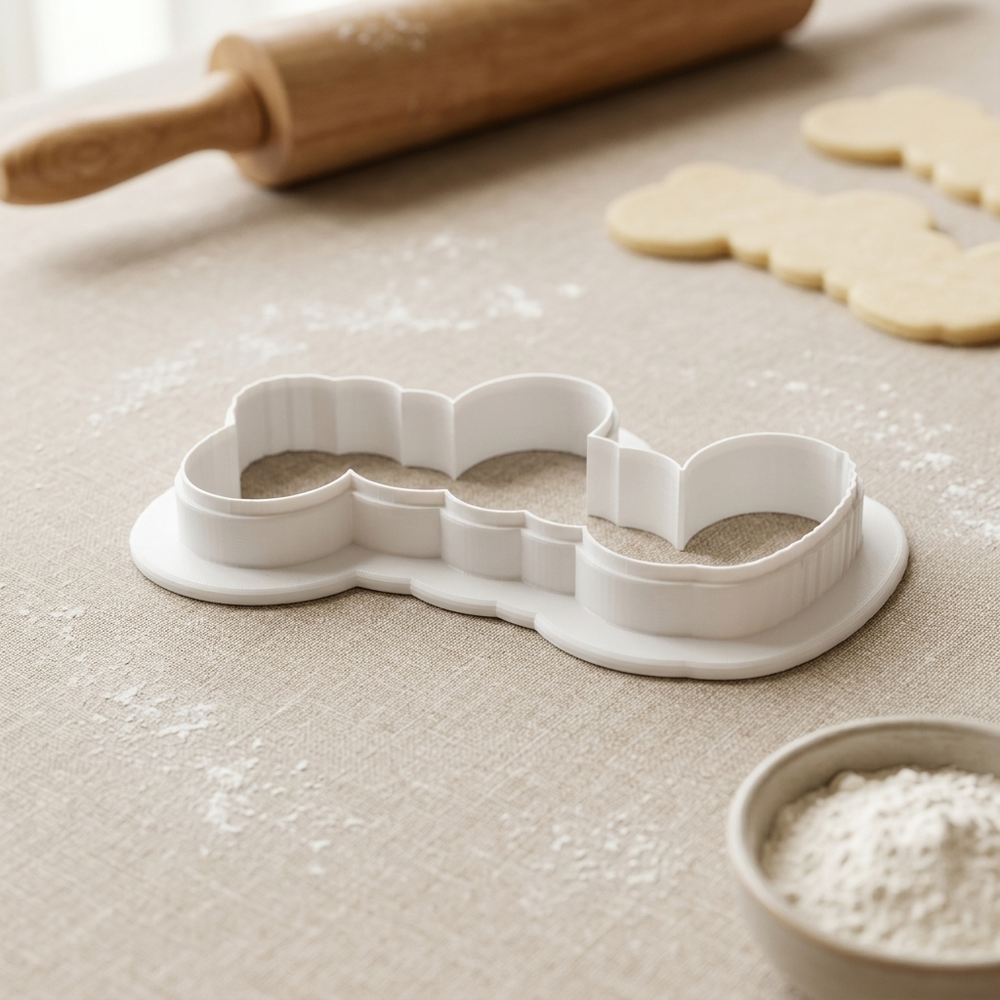 Baby Cursive Cookie Cutter, 3D Printed Baby Shower Design