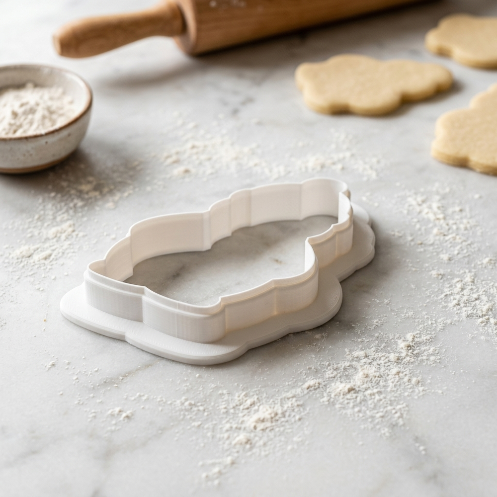 Whimsical Holiday Grouch Holding Ornament Cookie Cutter, 3D Printed Holiday Design
