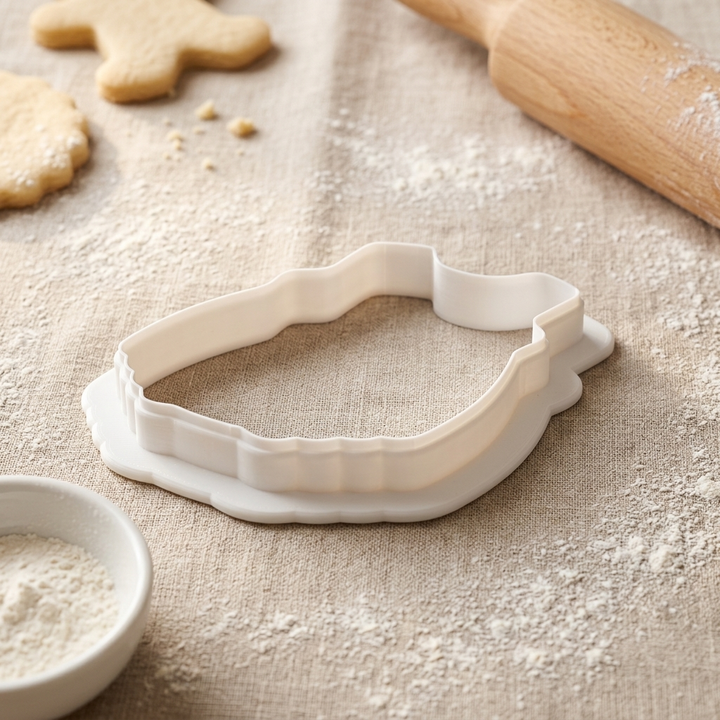 Sleeveless Baby Romper Cookie Cutter, 3D Printed Baby Shower Design