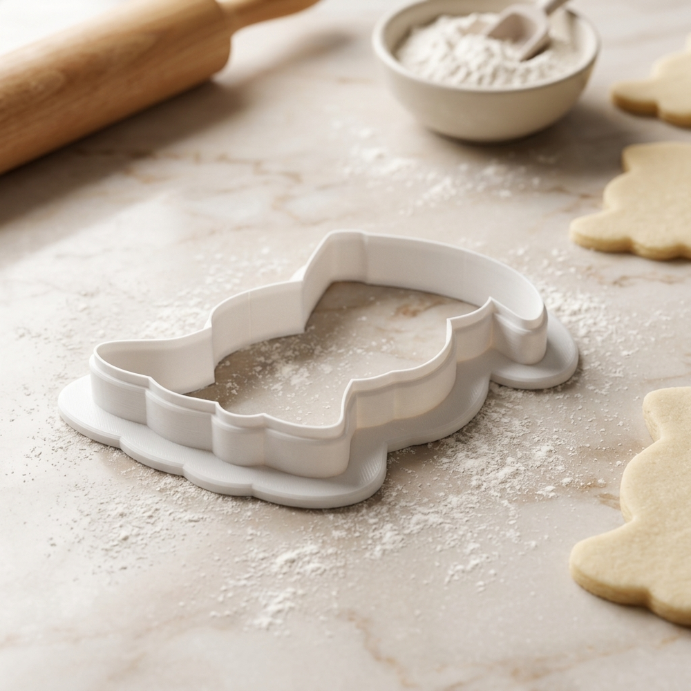 Grim Reaper Cookie Cutter, 3D Printed Halloween Design