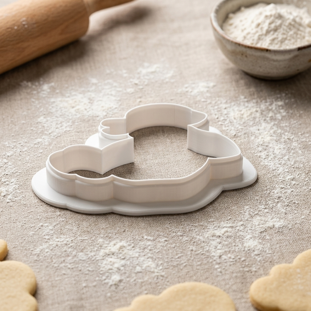 Lovely Coquette Baby Set Cookie Cutter, 3D Printed Baby Shower Design
