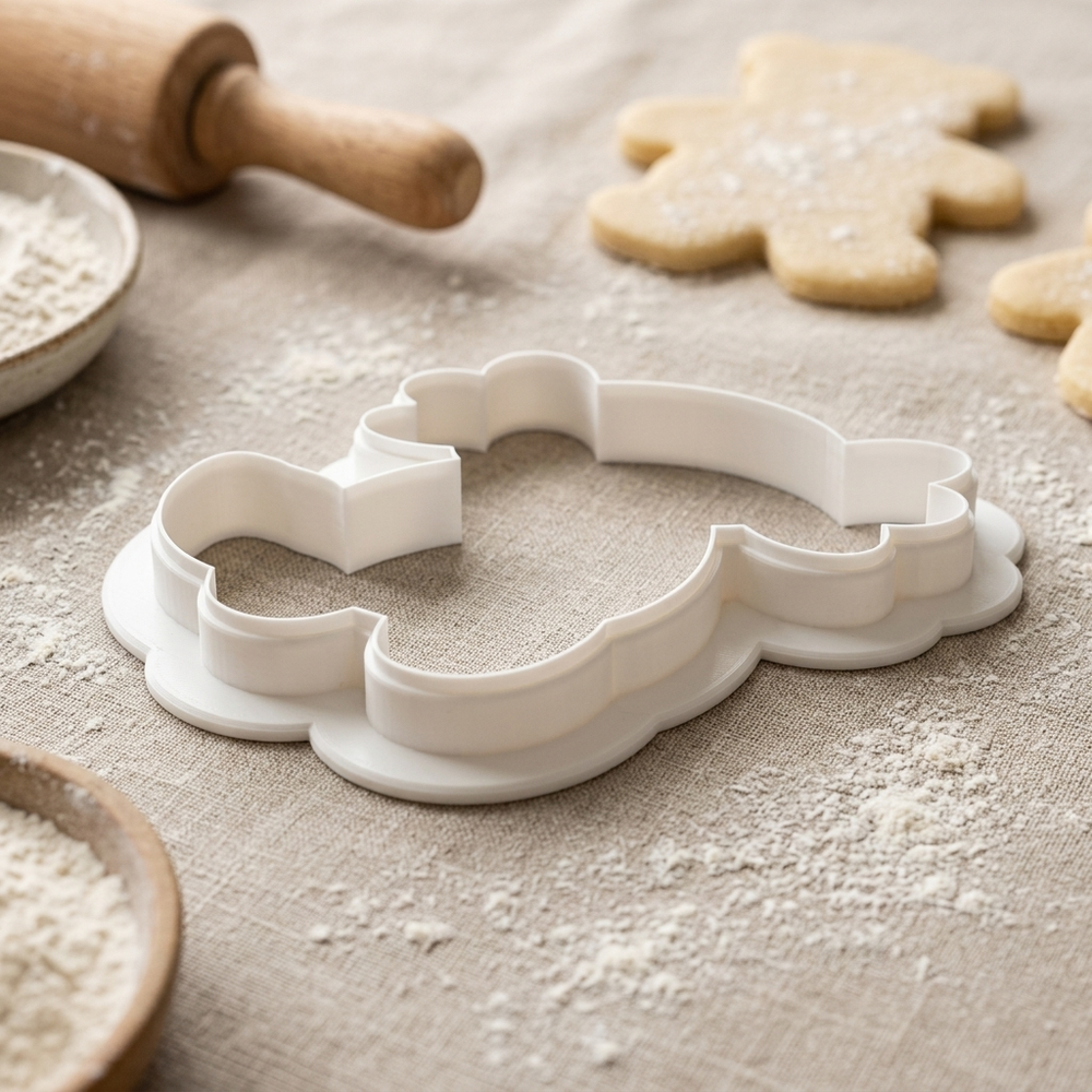 Axolotl Plush Cookie Cutter, 3D Printed Animal Design